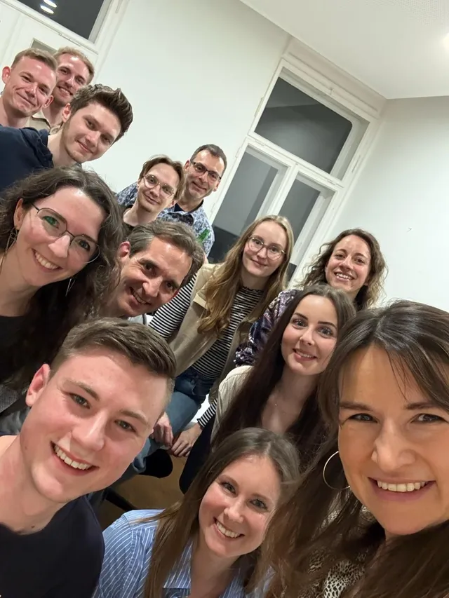 Team-Selfie beim Teamabend